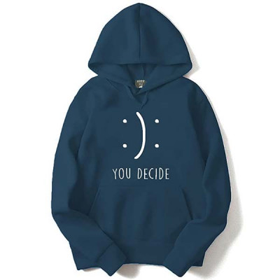 ADRO Men's You Decide Printed Hooded Neck Cotton Hoodies Sweatshirts